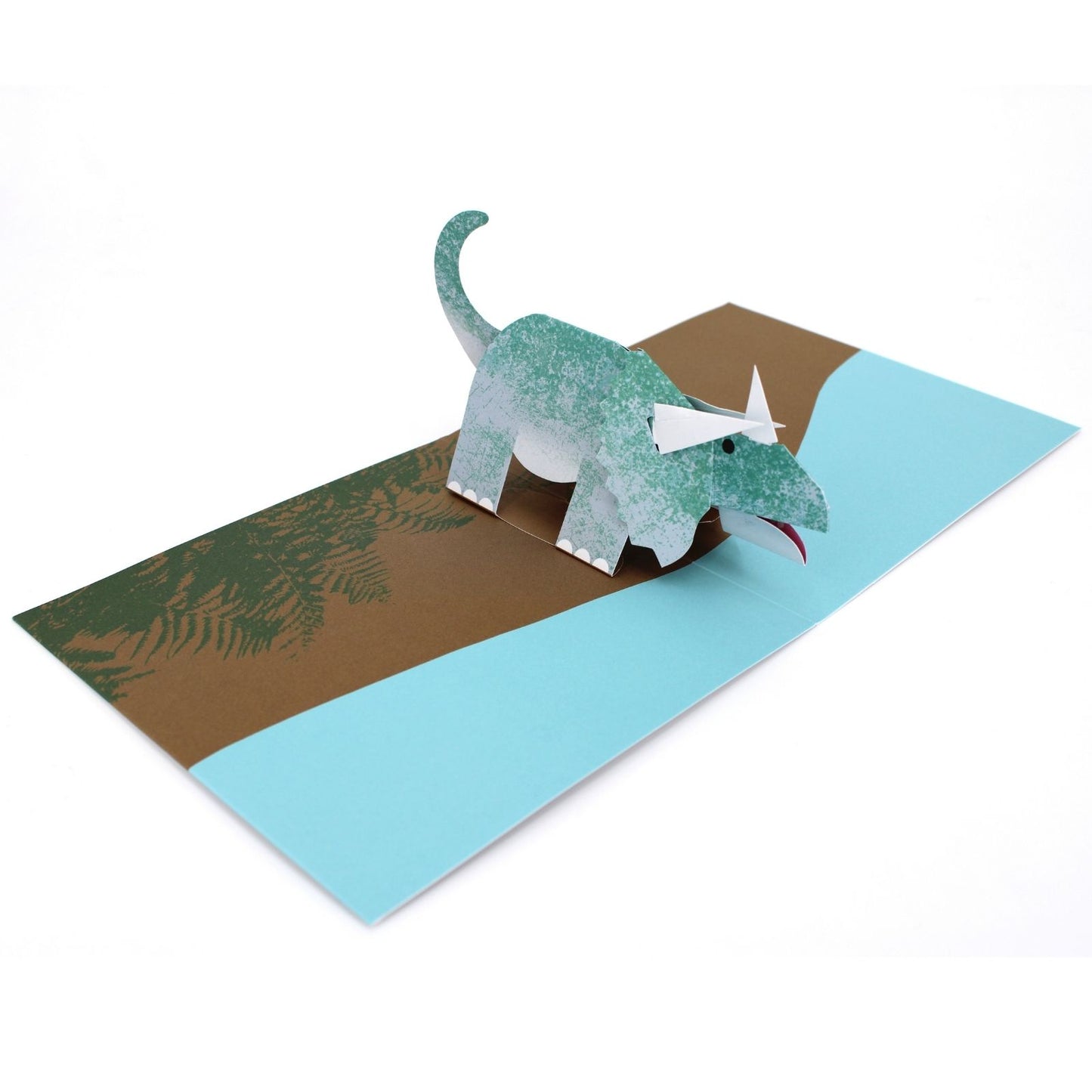 2toTango 3D Pop Up Card Triceratops Dinosaur Greeting Card Any Occasion