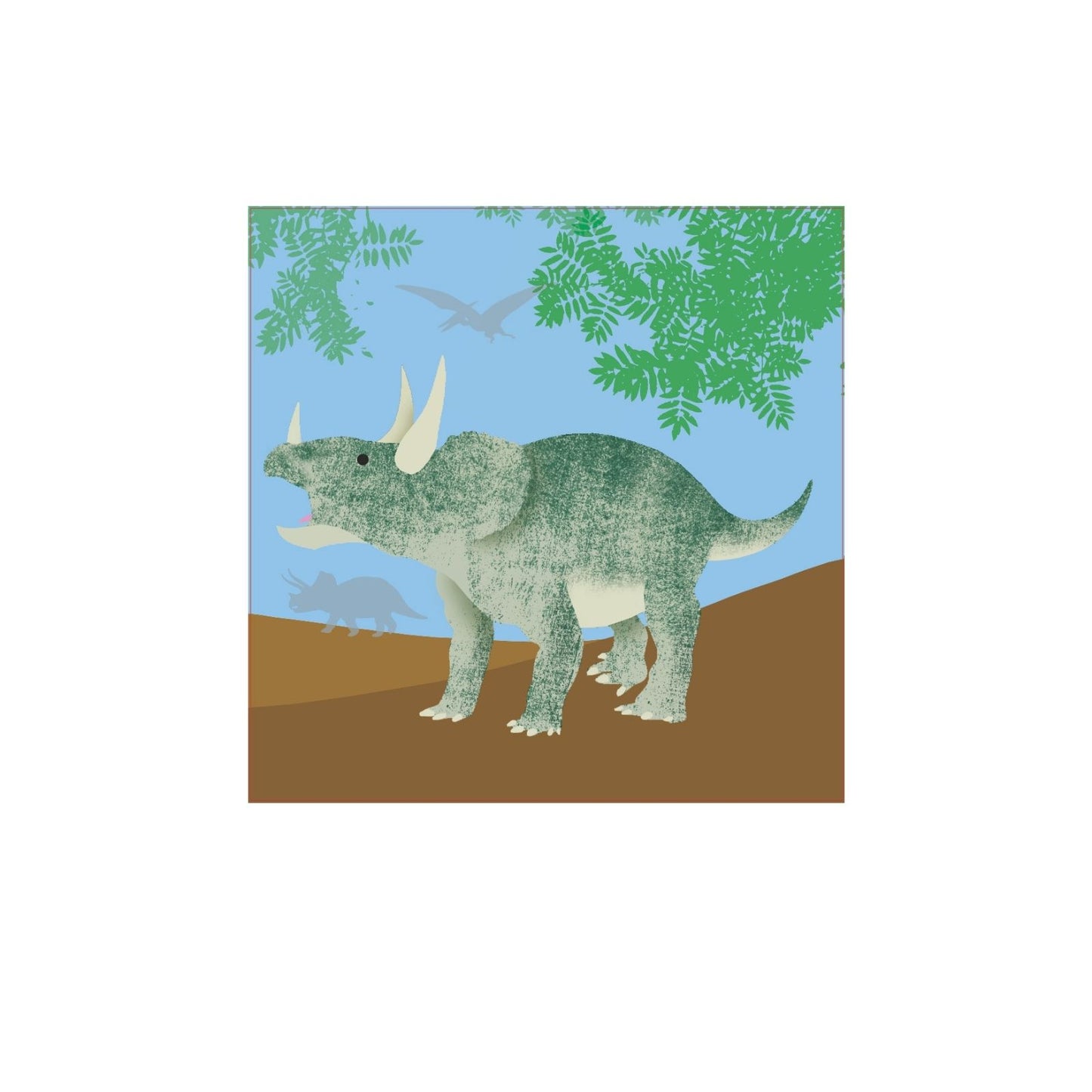 2toTango 3D Pop Up Card Triceratops Dinosaur Greeting Card Any Occasion