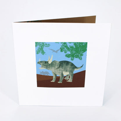 2toTango 3D Pop Up Card Triceratops Dinosaur Greeting Card Any Occasion