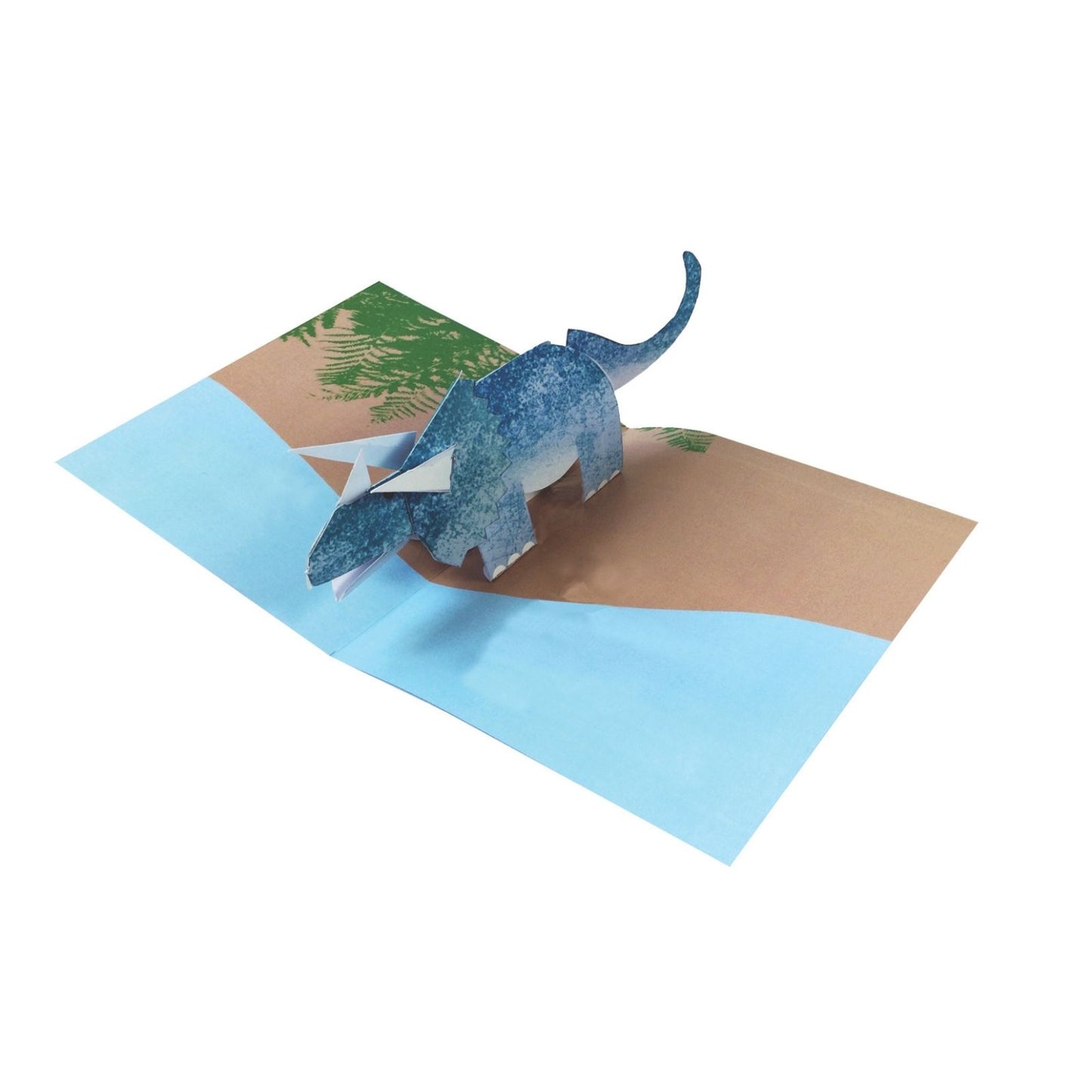 2toTango 3D Pop Up Card Triceratops Dinosaur Greeting Card Any Occasion