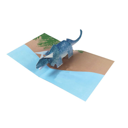 2toTango 3D Pop Up Card Triceratops Dinosaur Greeting Card Any Occasion
