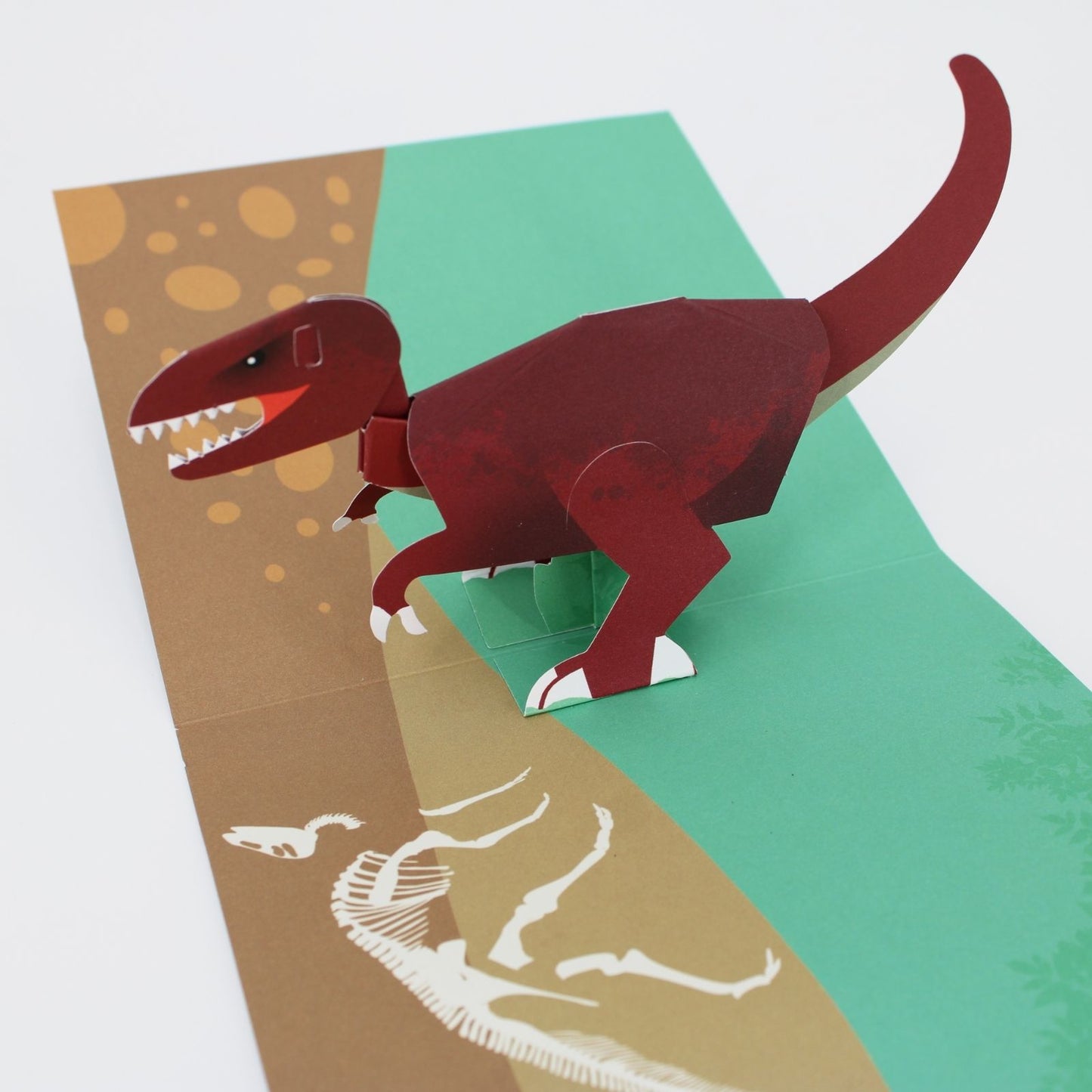 2toTango 3D Pop Up Card Tyrannosaurus T-Rex Dinosaur Greeting Card Any Occasion