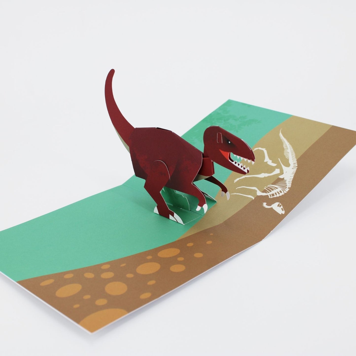2toTango 3D Pop Up Card Tyrannosaurus T-Rex Dinosaur Greeting Card Any Occasion