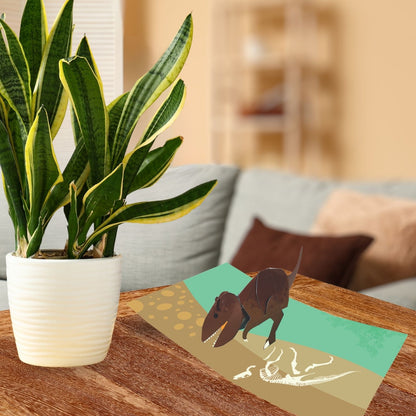 2toTango 3D Pop Up Card Tyrannosaurus T-Rex Dinosaur Greeting Card Any Occasion