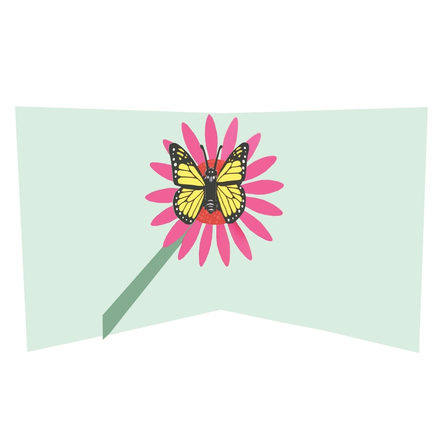 2toTango 3D Pop Up Card Butterfly On A Flower Greeting Card Any Occasion