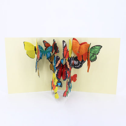 2toTango 3D Pop Up Card Kaleidoscope Of Butterflies Greeting Card Any Occasion
