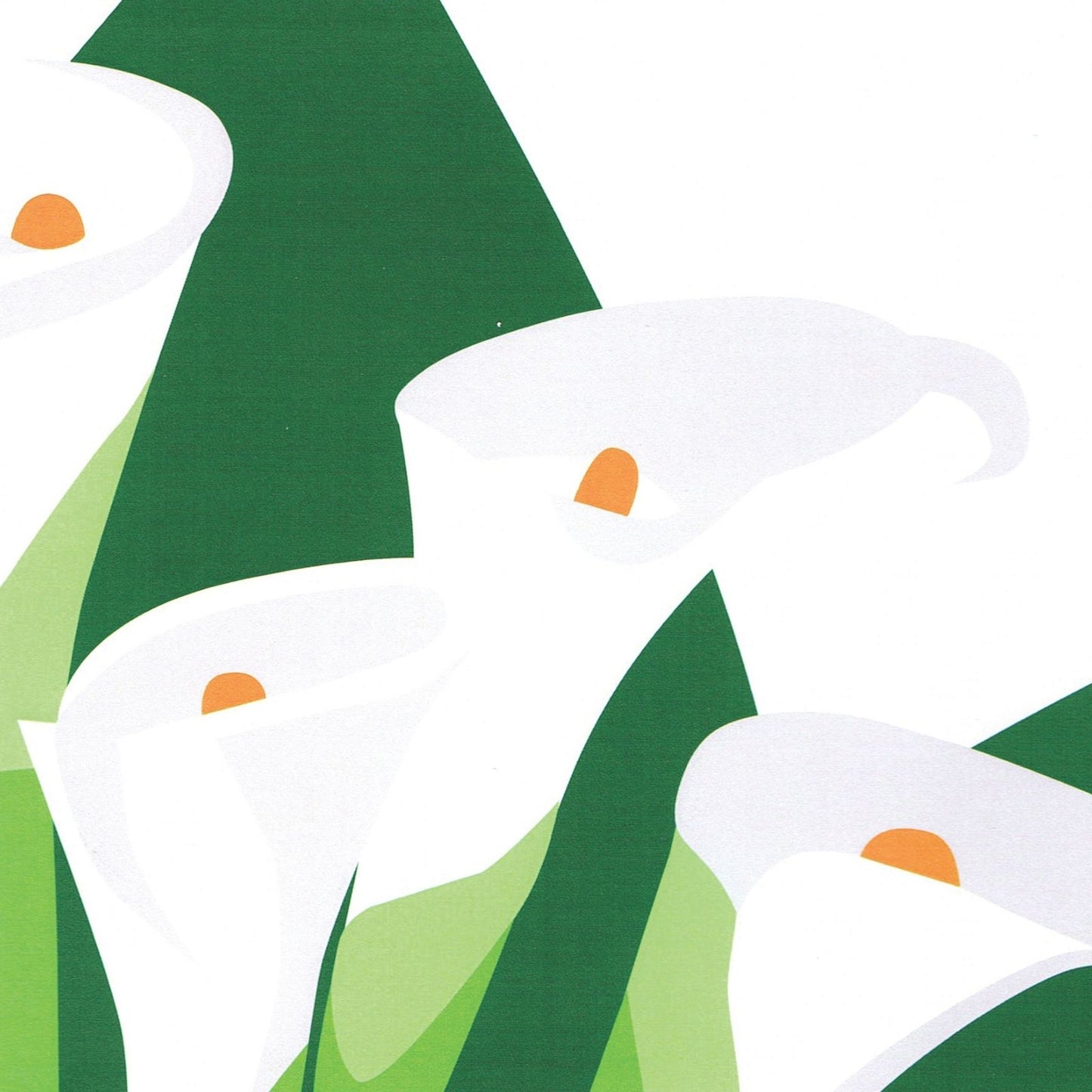 2toTango 3D Pop Up Card White Lillies Greeting Card Any Occasion