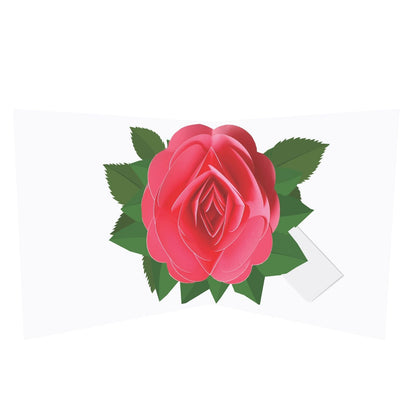 2toTango 3D Pop Up Card Single Pink Rose Greeting Card Any Occasion