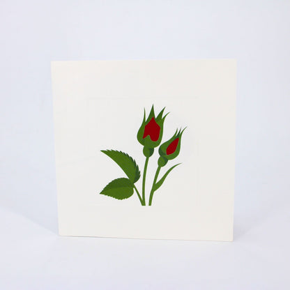 2toTango 3D Pop Up Card Single Red Rose Greeting Card Any Occasion