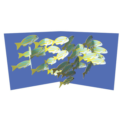 2toTango 3D Pop Up Card School Of Fish Greeting Card Any Occasion