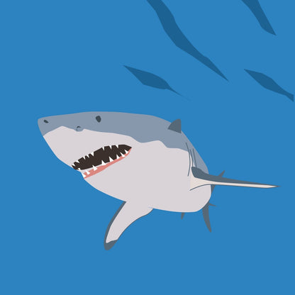 2toTango 3D Pop Up Card Biting Shark Greeting Card Any Occasion