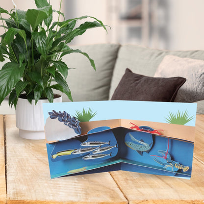 2toTango 3D Pop Up Card Shoreline View Greeting Card Any Occasion