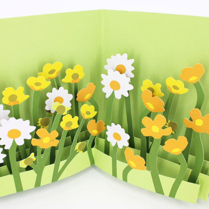 2toTango 3D Pop Up Card Buttercups & Daisies Greeting Card Any Occasion