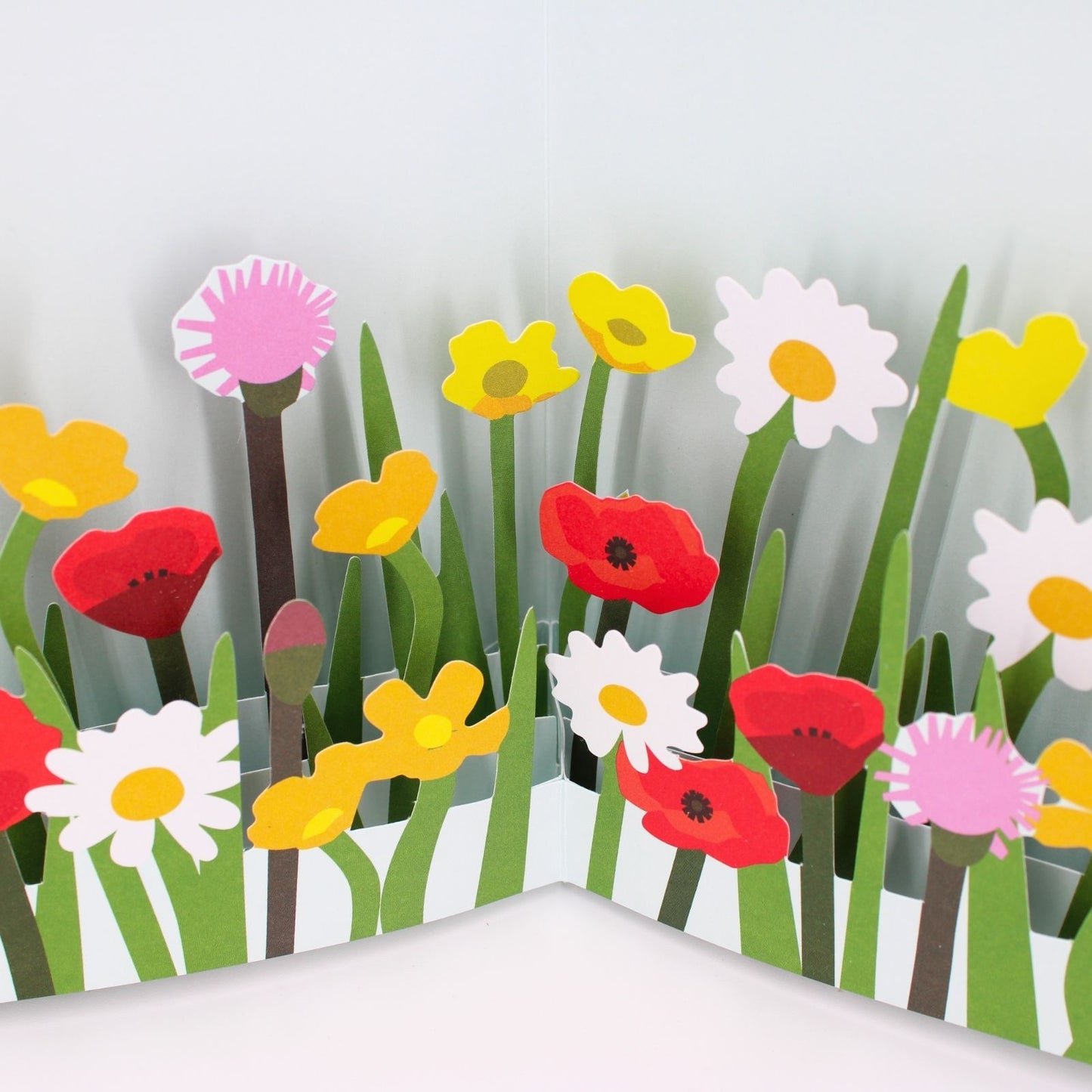 2toTango 3D Pop Up Card Mixed Wild Flowers Greeting Card Any Occasion
