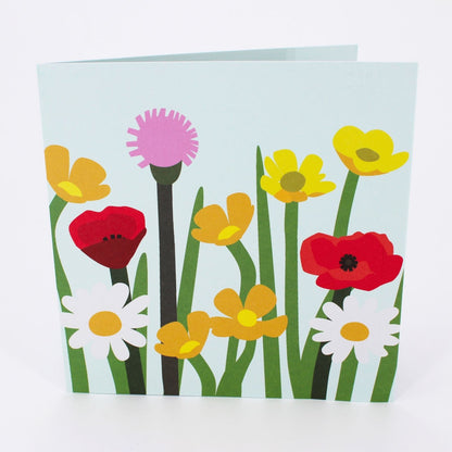 2toTango 3D Pop Up Card Mixed Wild Flowers Greeting Card Any Occasion