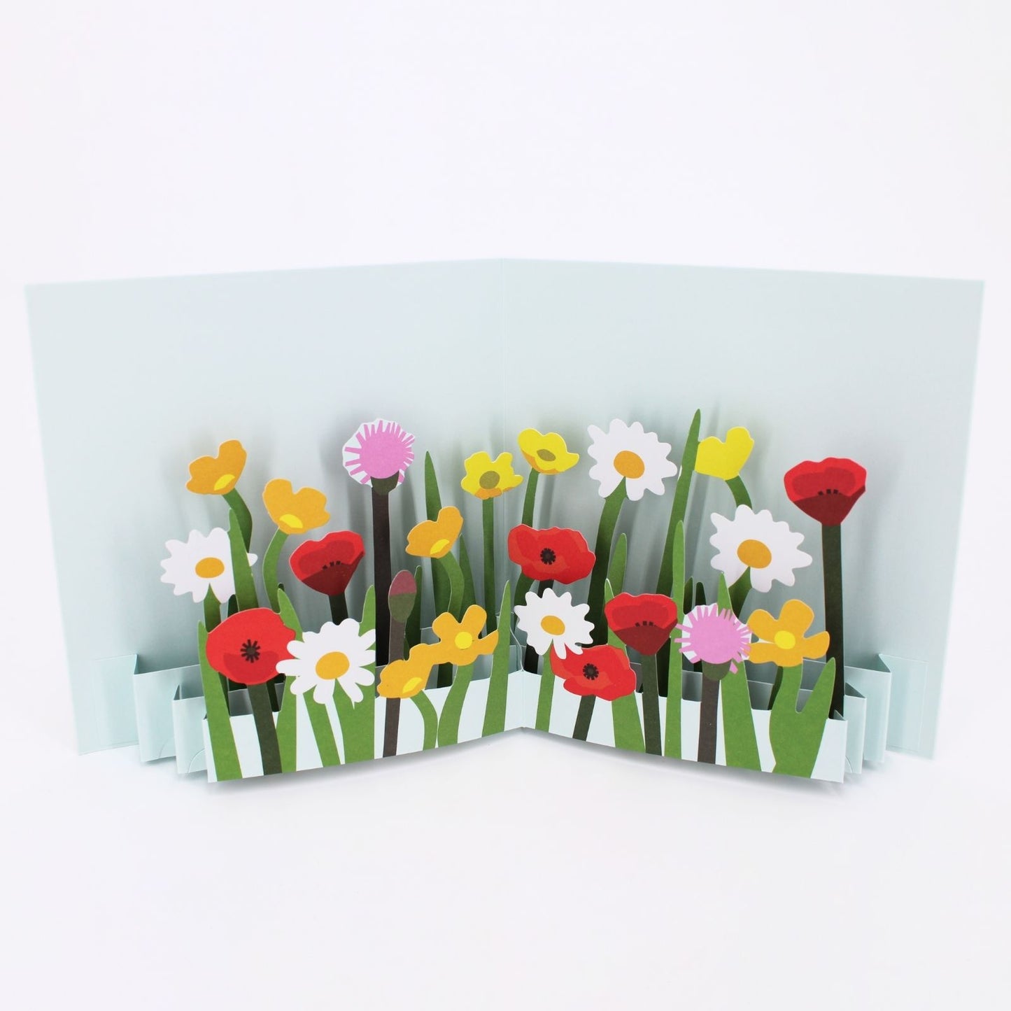2toTango 3D Pop Up Card Mixed Wild Flowers Greeting Card Any Occasion