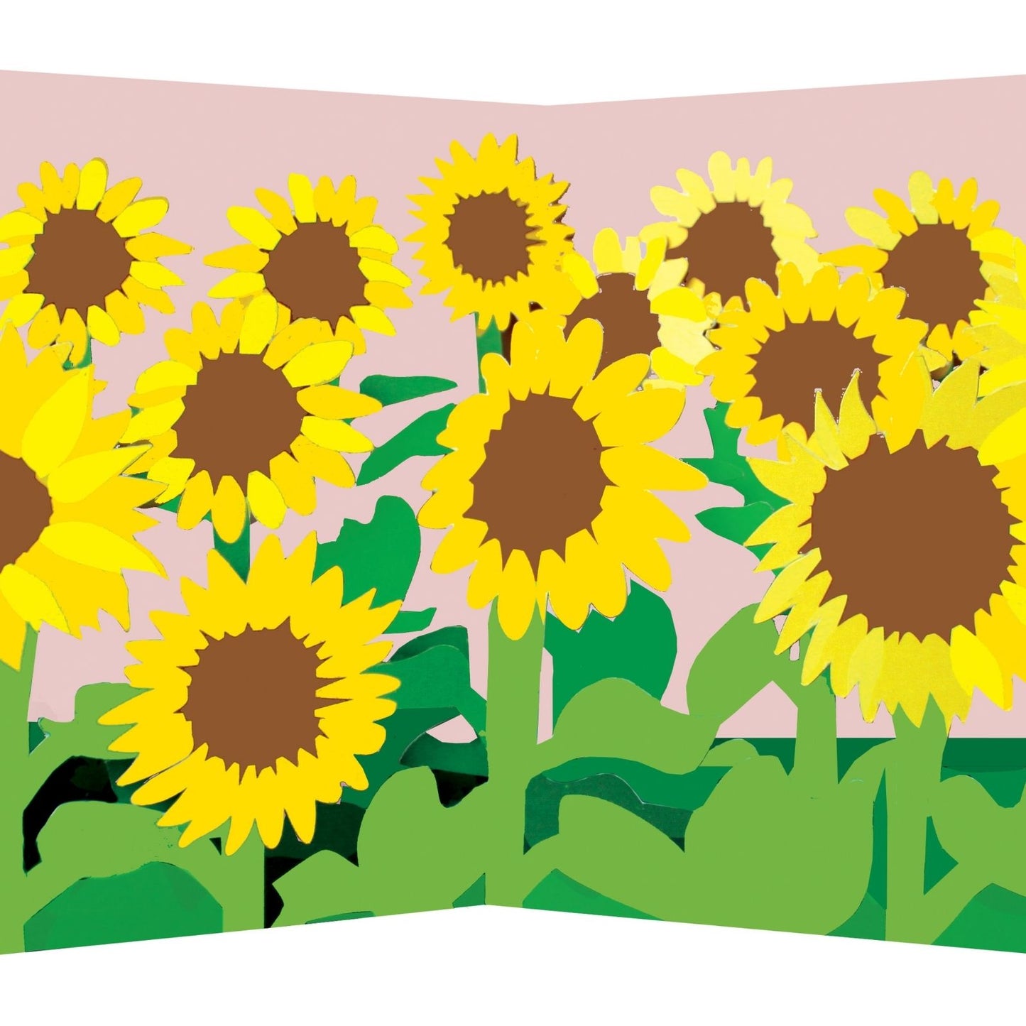2toTango 3D Pop Up Card Yellow Sunflowers Greeting Card Any Occasion