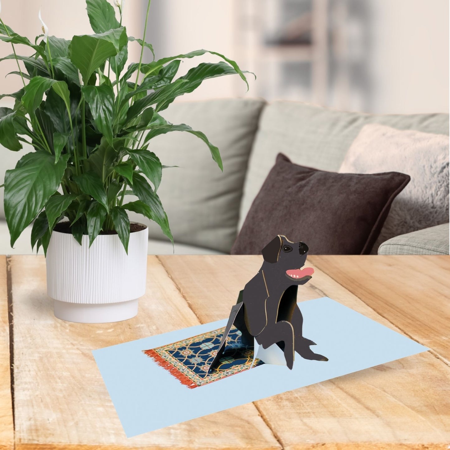 2toTango 3D Pop Up Card Cute Labrador Greeting Card Any Occasion
