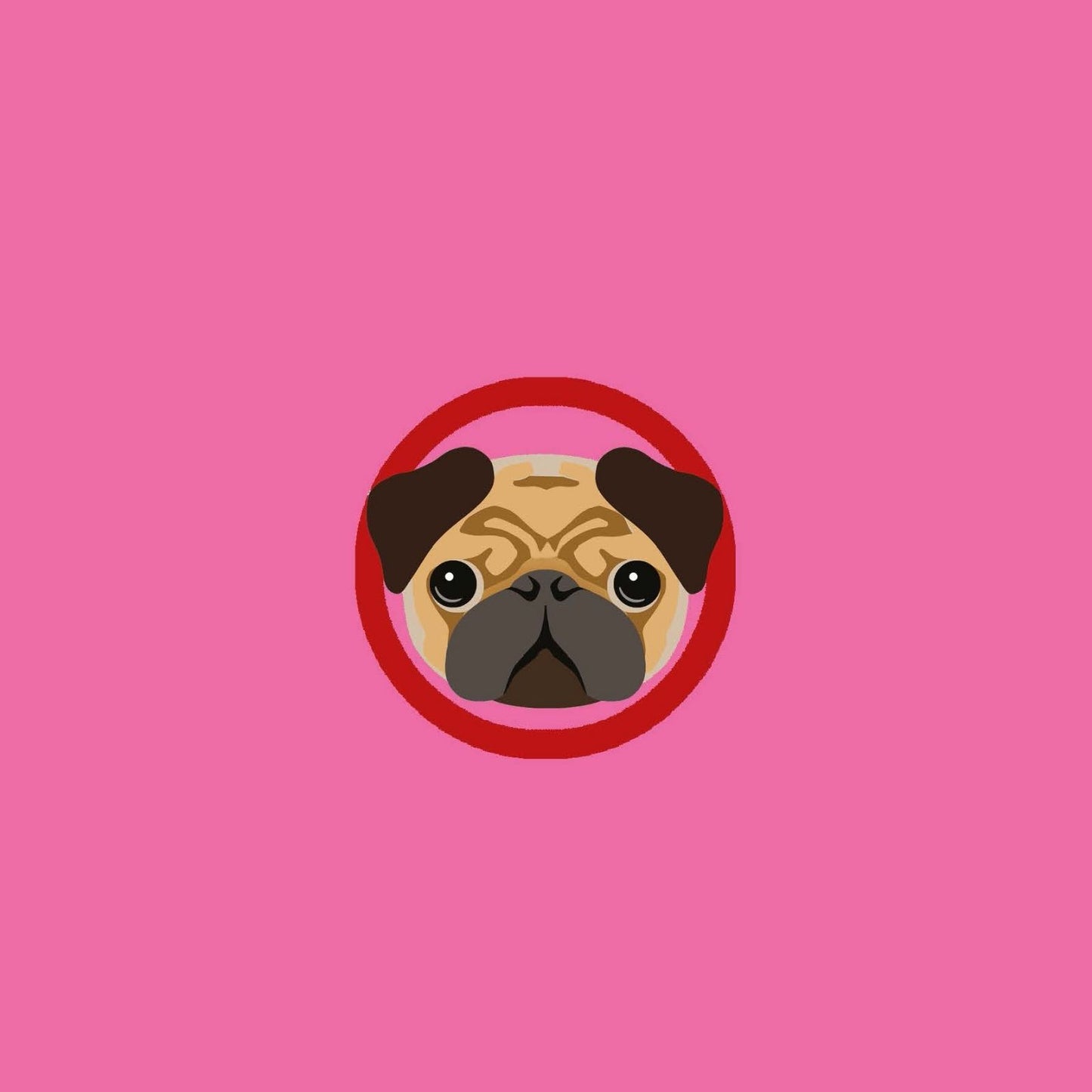 2toTango 3D Pop Up Card Dog Cute Pug Greeting Card Any Occasion