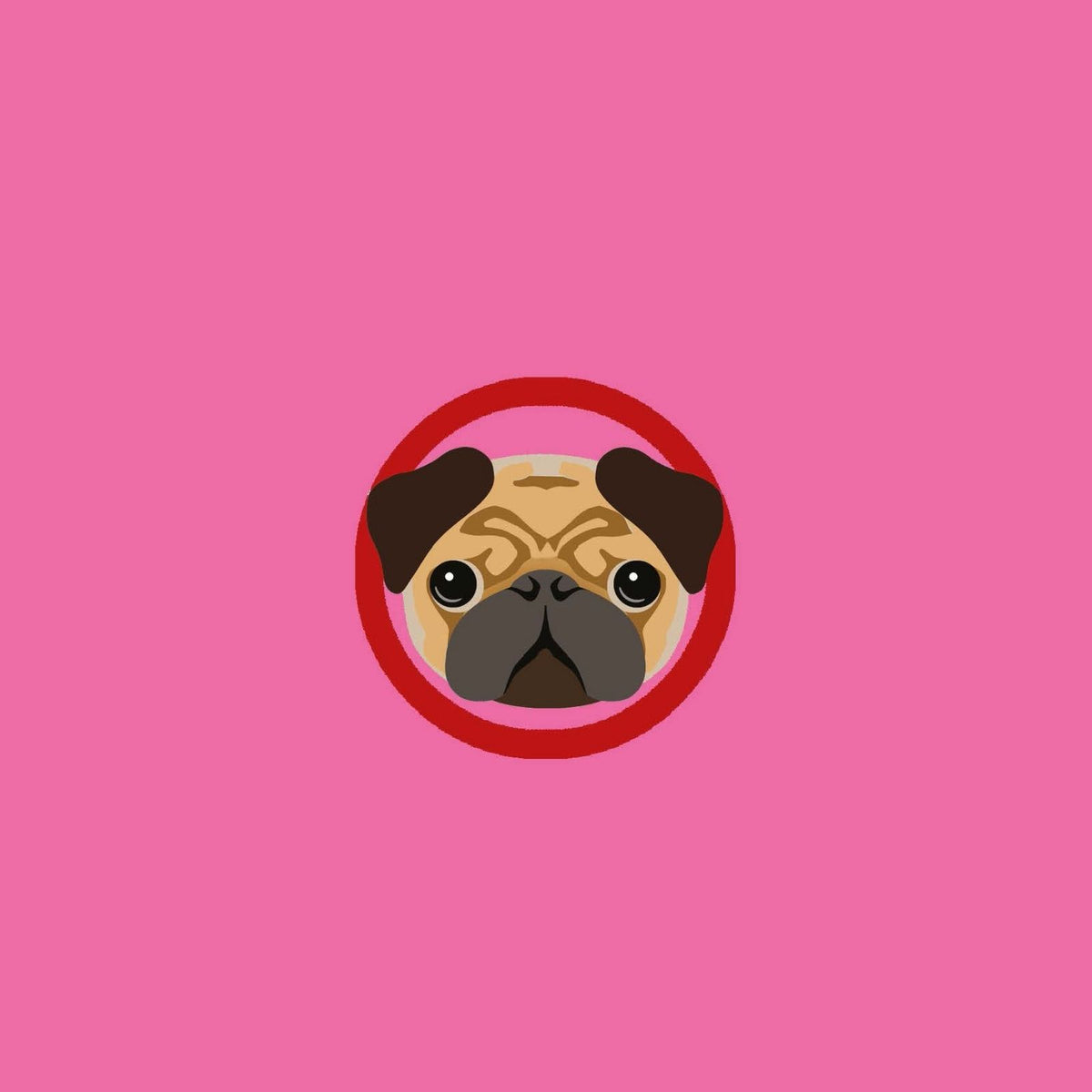 2toTango 3D Pop Up Card Dog Cute Pug Greeting Card Any Occasion