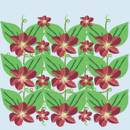 2toTango 3D Pop Up Card Flowering Clematis Greeting Card Any Occasion