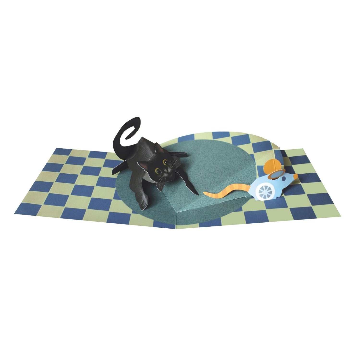 2toTango 3D Pop Up Card Cat & Mouse Greeting Card Any Occasion