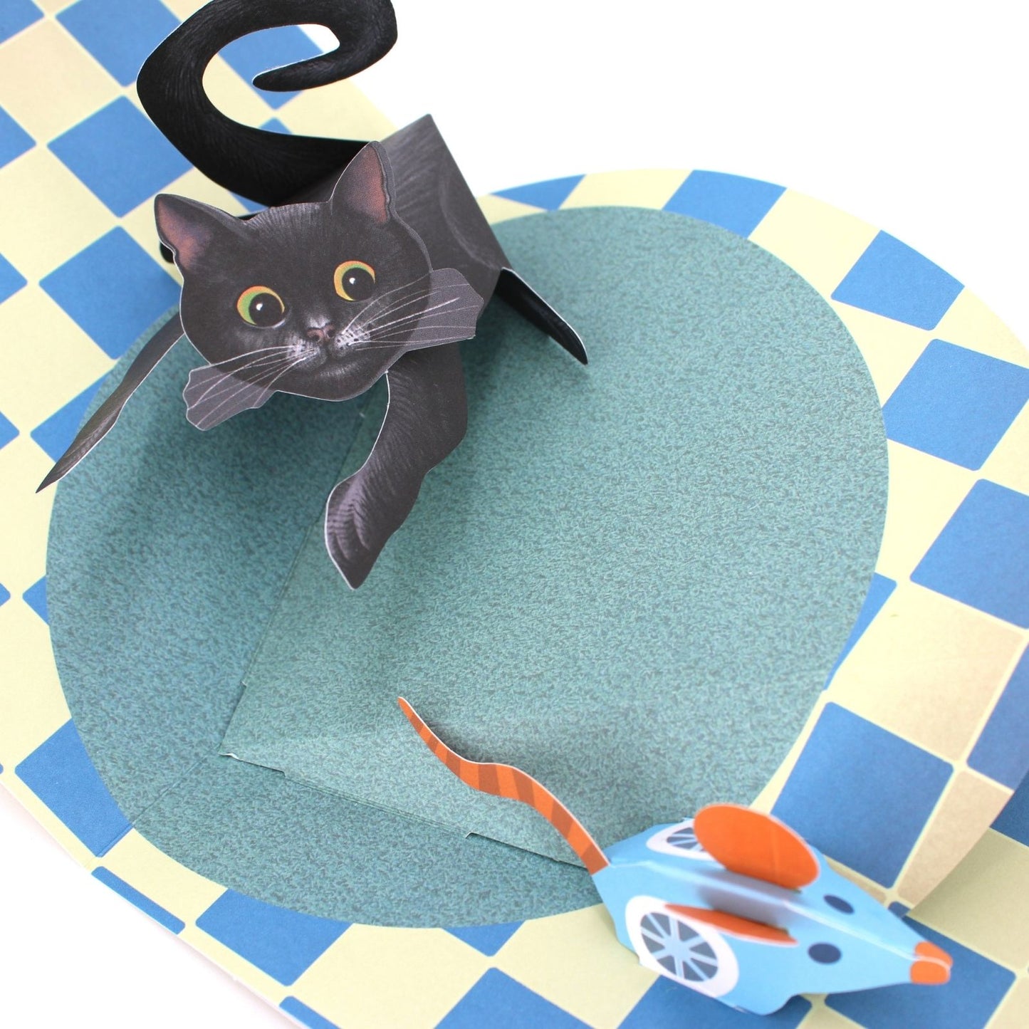 2toTango 3D Pop Up Card Cat & Mouse Greeting Card Any Occasion