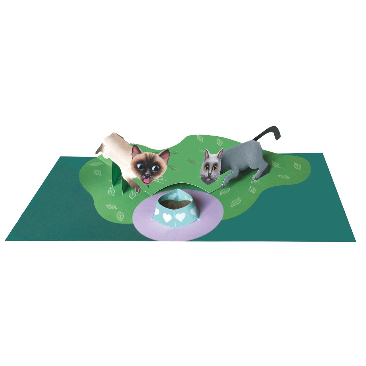 2toTango 3D Pop Up Card Two Cats Greeting Card Any Occasion
