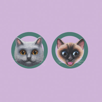 2toTango 3D Pop Up Card Two Cats Greeting Card Any Occasion