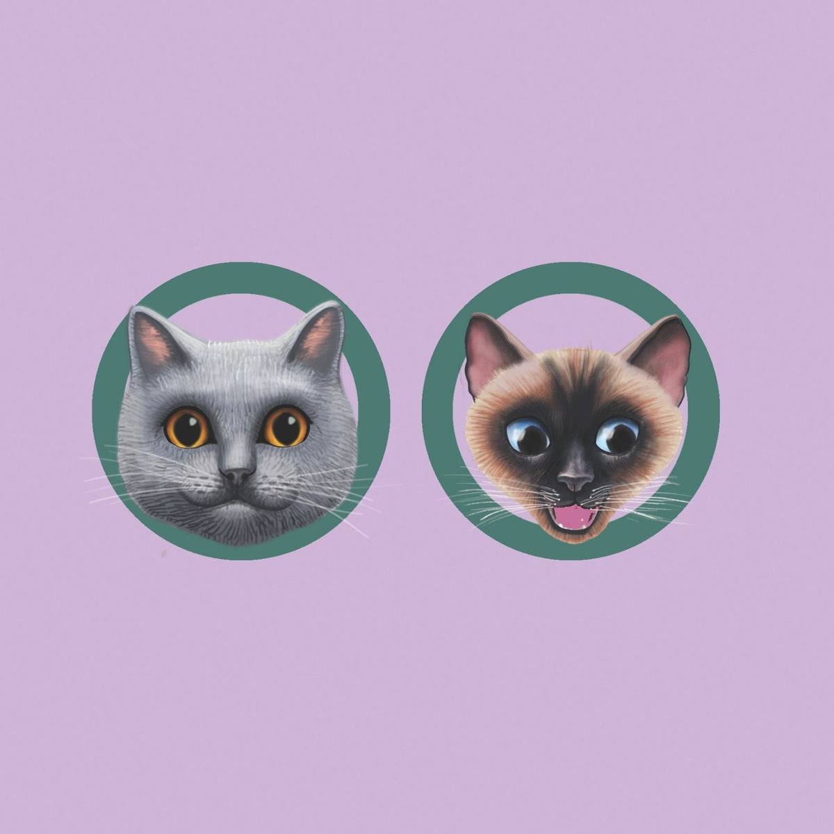 2toTango 3D Pop Up Card Two Cats Greeting Card Any Occasion