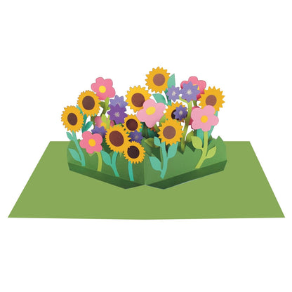 2toTango 3D Pop Up Card Sunflower Meadow Greeting Card Any Occasion