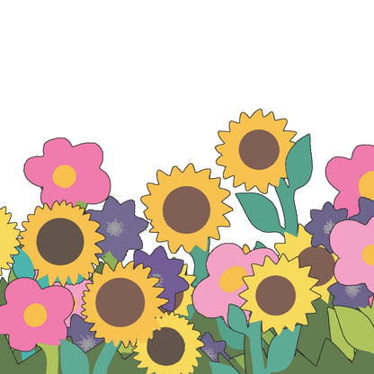 2toTango 3D Pop Up Card Sunflower Meadow Greeting Card Any Occasion