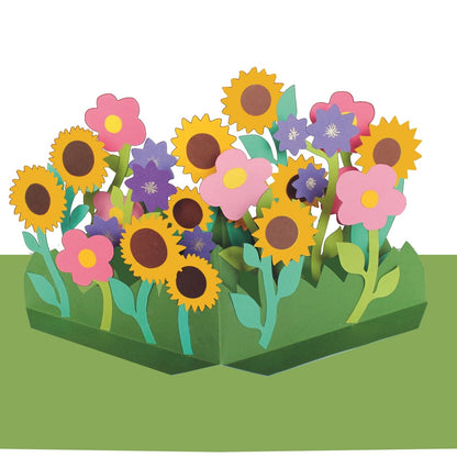 2toTango 3D Pop Up Card Sunflower Meadow Greeting Card Any Occasion
