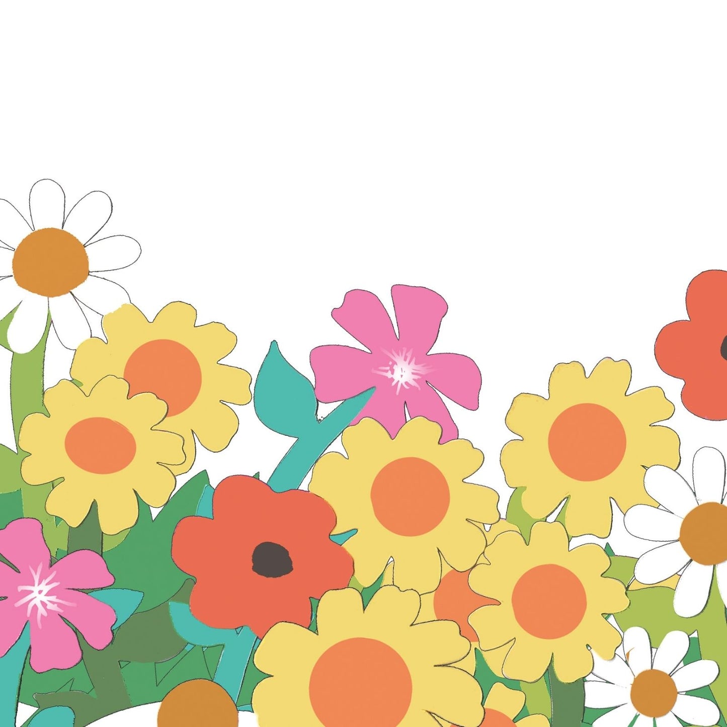 2toTango 3D Pop Up Marigolds Meadow Greeting Card Any Occasion