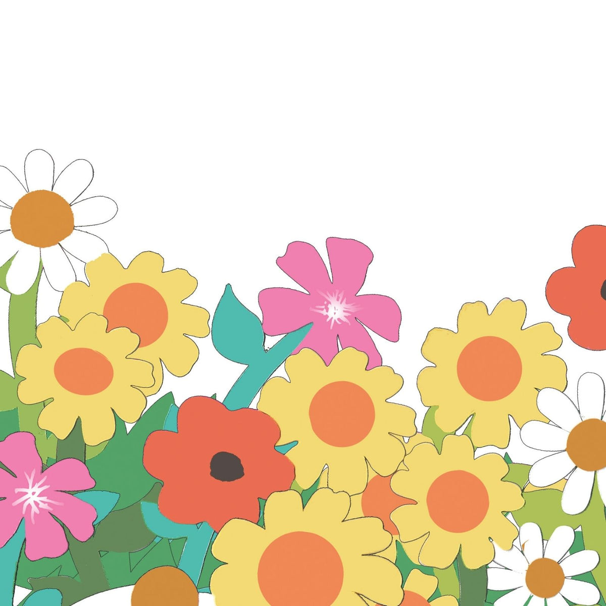 2toTango 3D Pop Up Marigolds Meadow Greeting Card Any Occasion