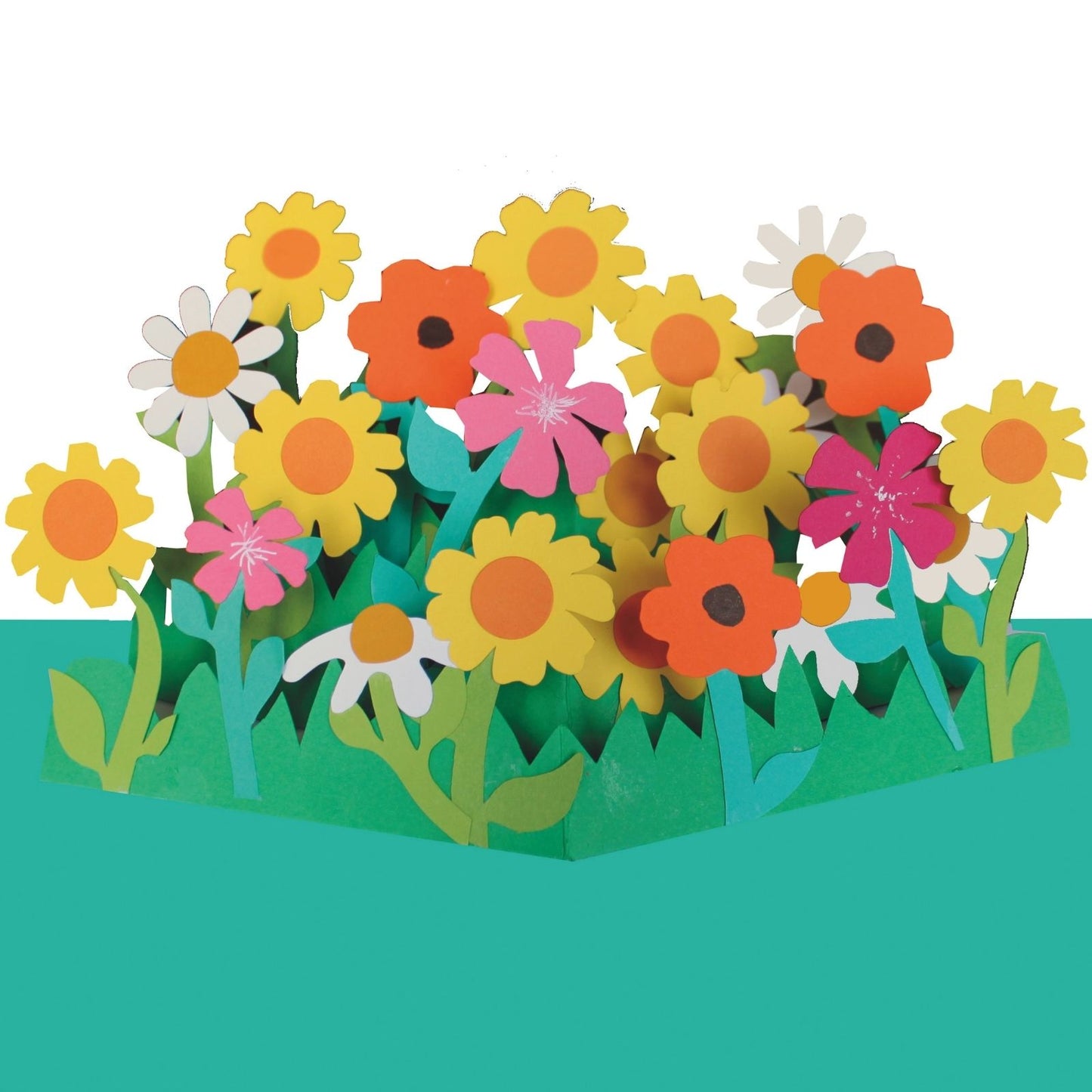 2toTango 3D Pop Up Marigolds Meadow Greeting Card Any Occasion