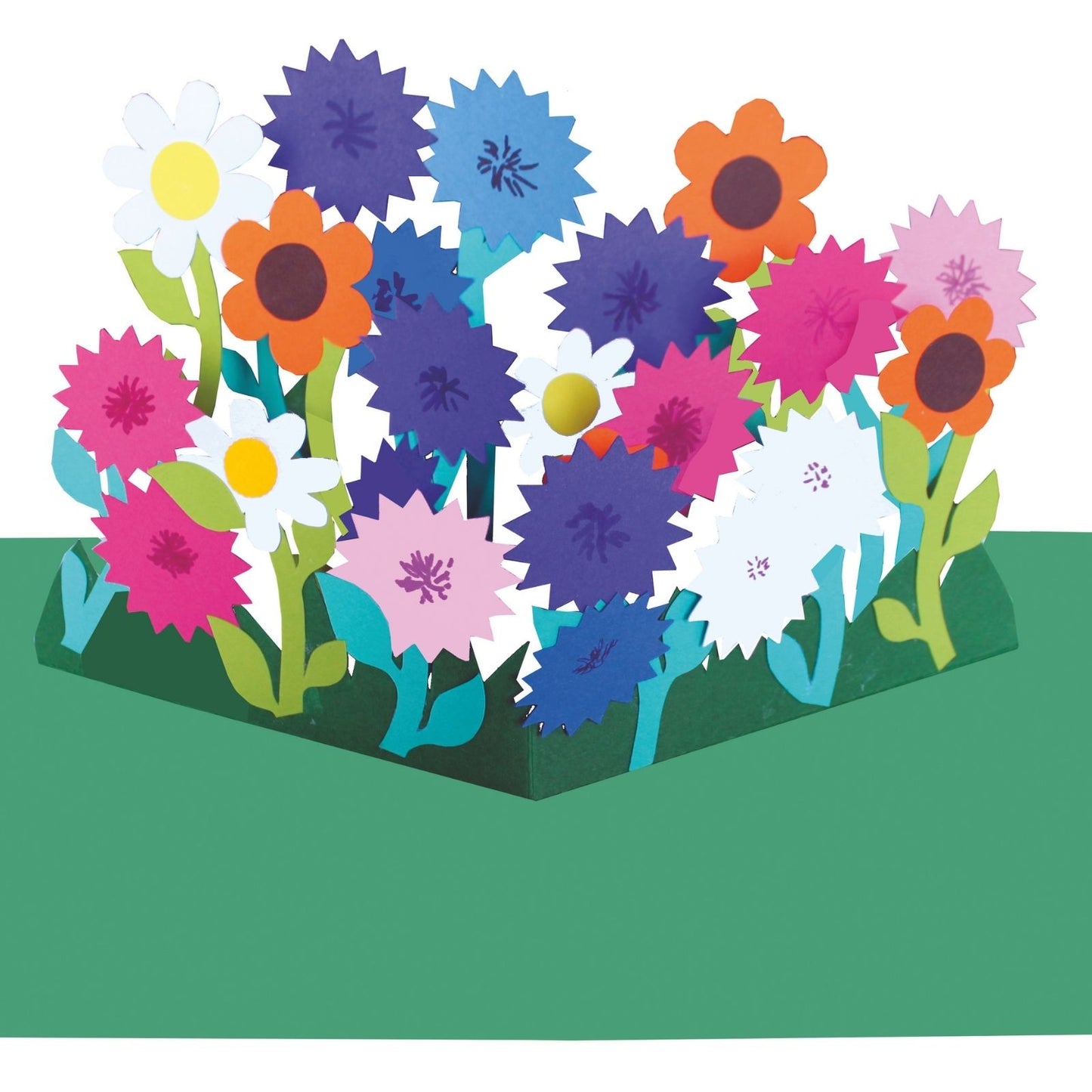 2toTango 3D Pop Up Card Cornflowers Meadow Greeting Card Any Occasion