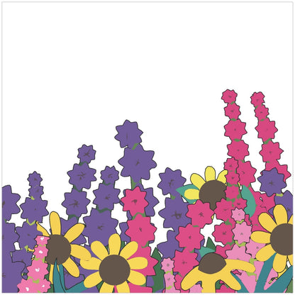 2toTango 3D Pop Up Card Toadflax Floral Meadow Greeting Card Any Occasion