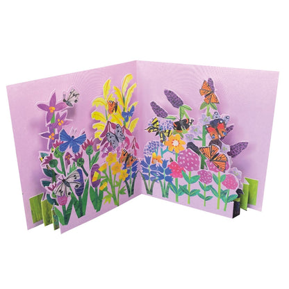 2toTango 3D Pop Up Card Butterflies & Flowers Greeting Card Any Occasion
