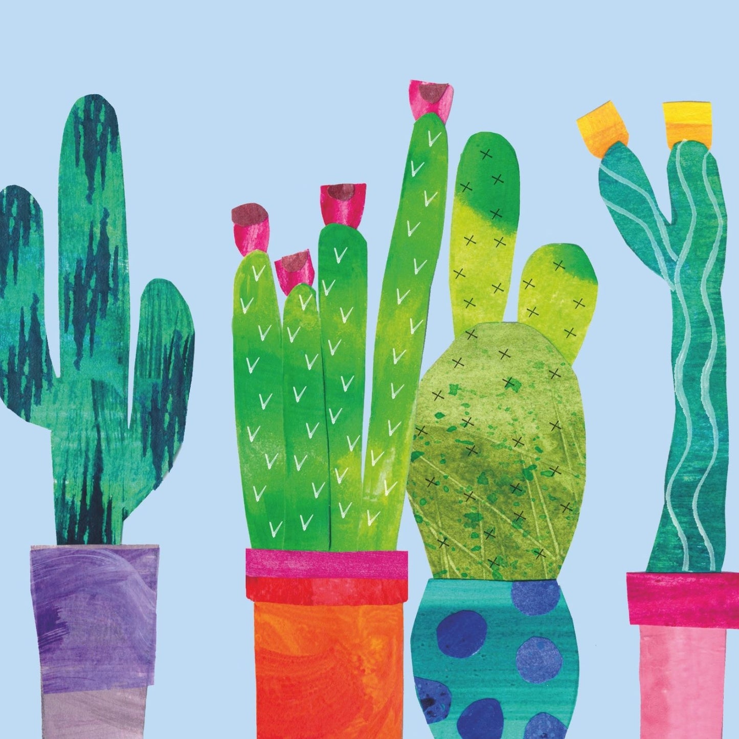 2toTango 3D Pop Up Card Green Cactus Greeting Card Any Occasion