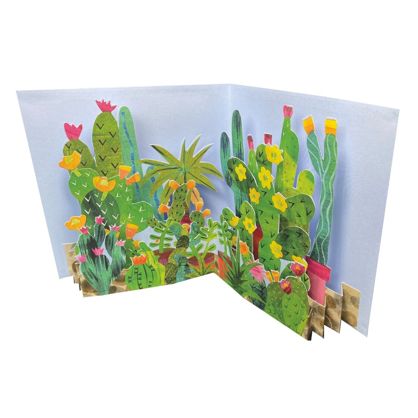 2toTango 3D Pop Up Card Green Cactus Greeting Card Any Occasion