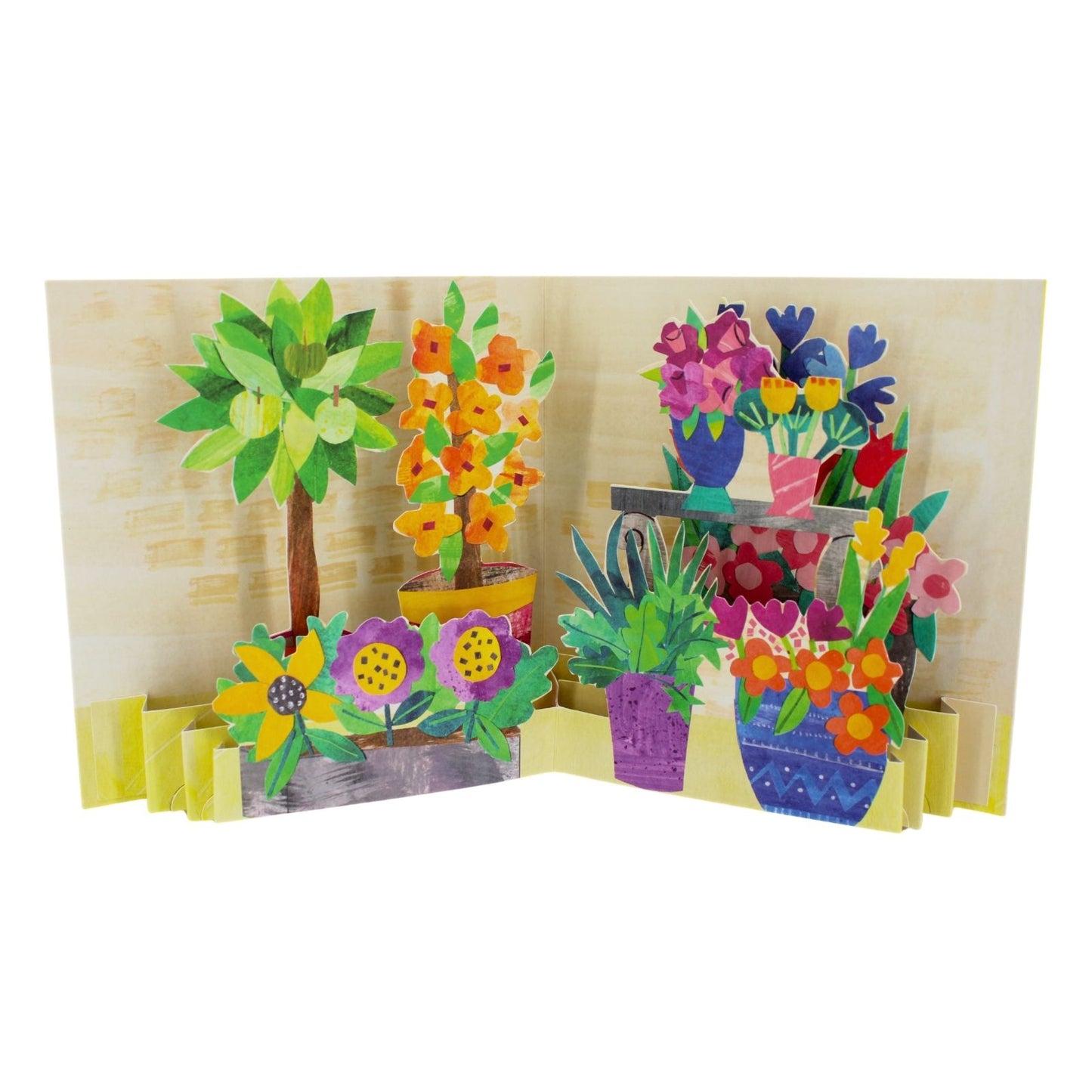 2toTango 3D Pop Up Card Potted Garden Greeting Card Any Occasion