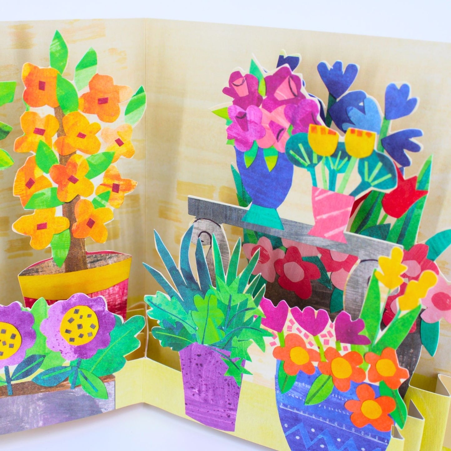 2toTango 3D Pop Up Card Potted Garden Greeting Card Any Occasion