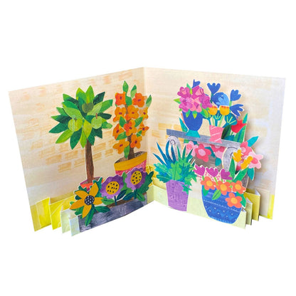 2toTango 3D Pop Up Card Potted Garden Greeting Card Any Occasion