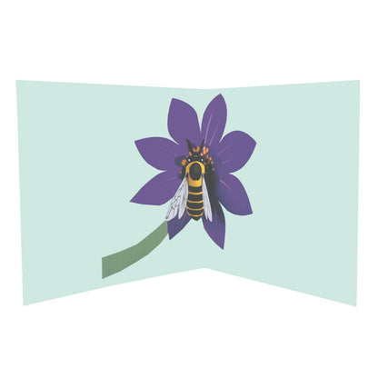 2toTango 3D Pop Up Card Bee On A Flower Greeting Card Any Occasion