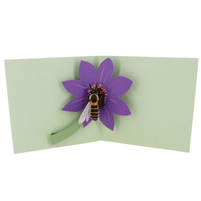 2toTango 3D Pop Up Card Bee On A Flower Greeting Card Any Occasion