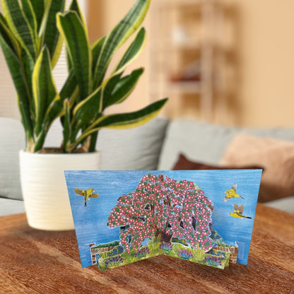 2toTango 3D Pop Up Card Hawthorn Tree Greeting Card Any Occasion