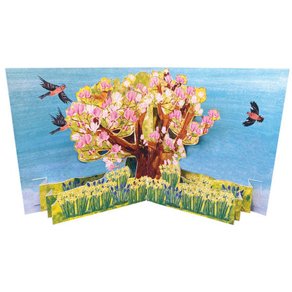 2toTango 3D Pop Up Card Magnolia Tree Greeting Card Any Occasion