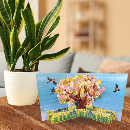 2toTango 3D Pop Up Card Magnolia Tree Greeting Card Any Occasion