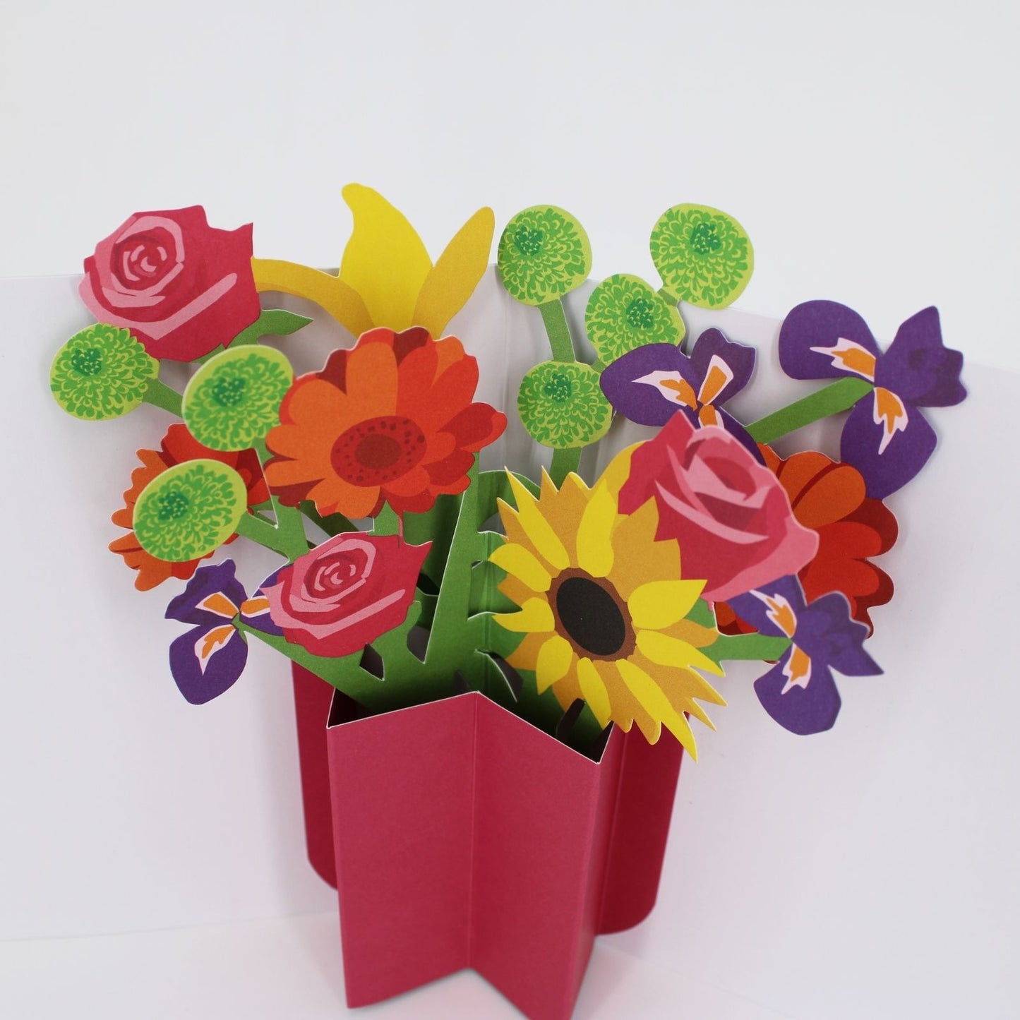 2toTango 3D Pop Up Card Beautiful Floral Bouquet Greeting Card Any Occasion